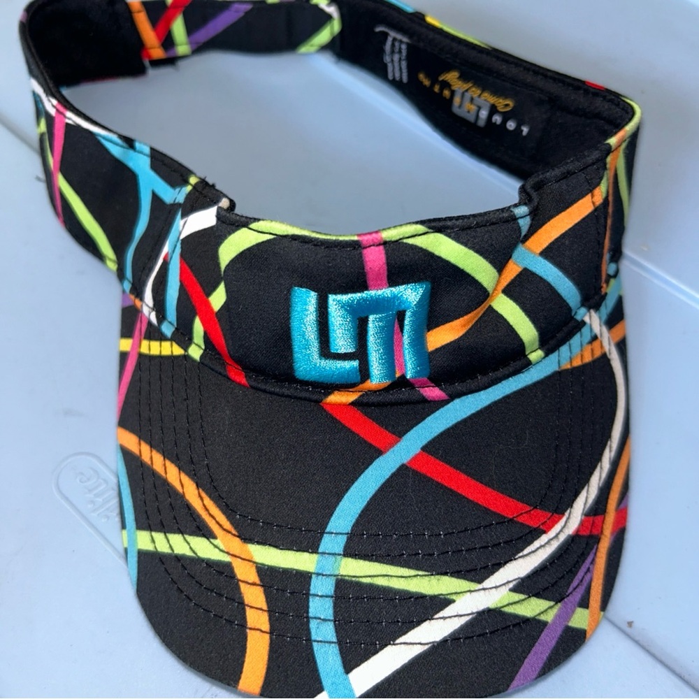 Loudmouth golf Visor with Multicolor Swirls
